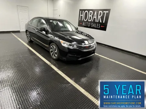 Black 2016 Honda Accord Sedan EX-L for sale in Hobart, IN