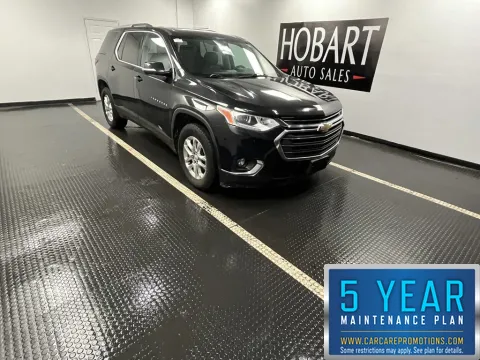 Black 2018 Chevrolet Traverse LT Cloth for sale in Hobart, IN