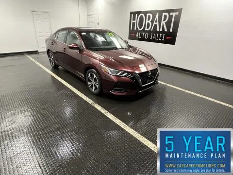 Red 2023 Nissan Sentra SV for sale in Hobart, IN