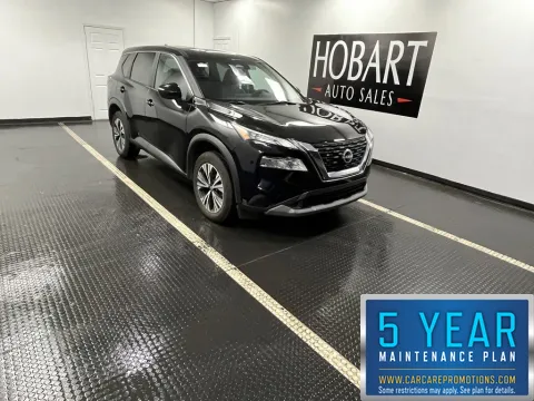 Black 2023 Nissan Rogue SV for sale in Hobart, IN