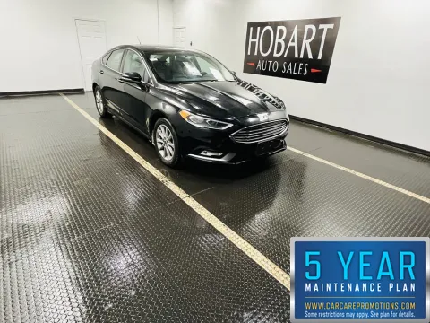 Black 2017 Ford Fusion SE for sale in Hobart, IN