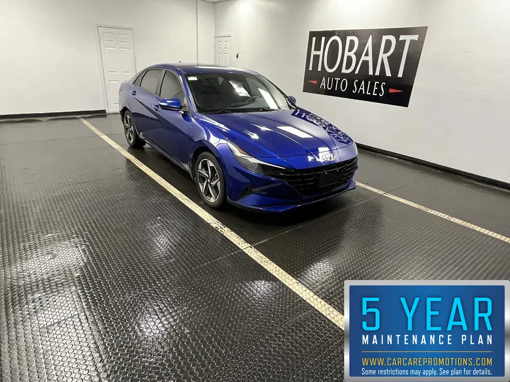 Blue 2023 Hyundai Elantra SEL for sale in Hobart, IN