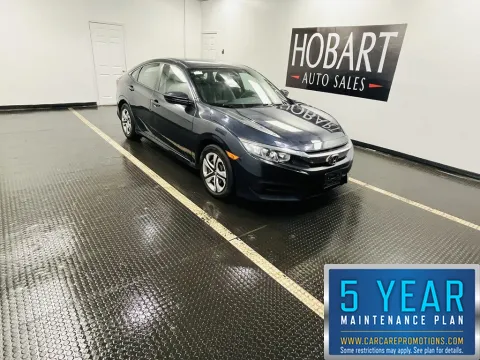 Blue 2018 Honda Civic Sedan LX for sale in Hobart, IN