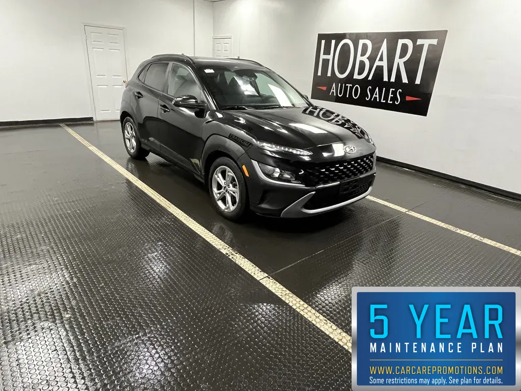 Black 2022 Hyundai Kona SEL for sale in Hobart, IN