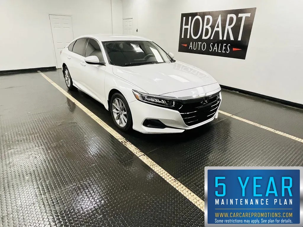 White 2021 Honda Accord Sedan LX for sale in Hobart, IN