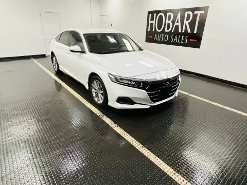 White 2021 Honda Accord Sedan LX for sale in Hobart, IN