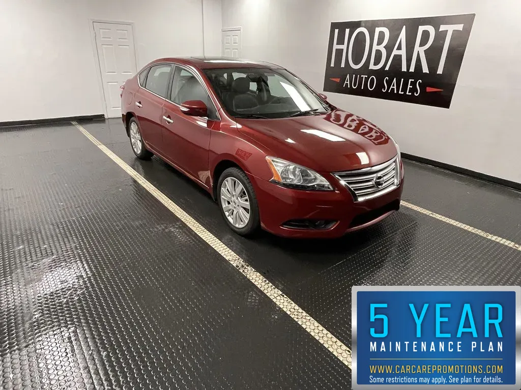 Red 2015 Nissan Sentra for sale in Hobart, IN