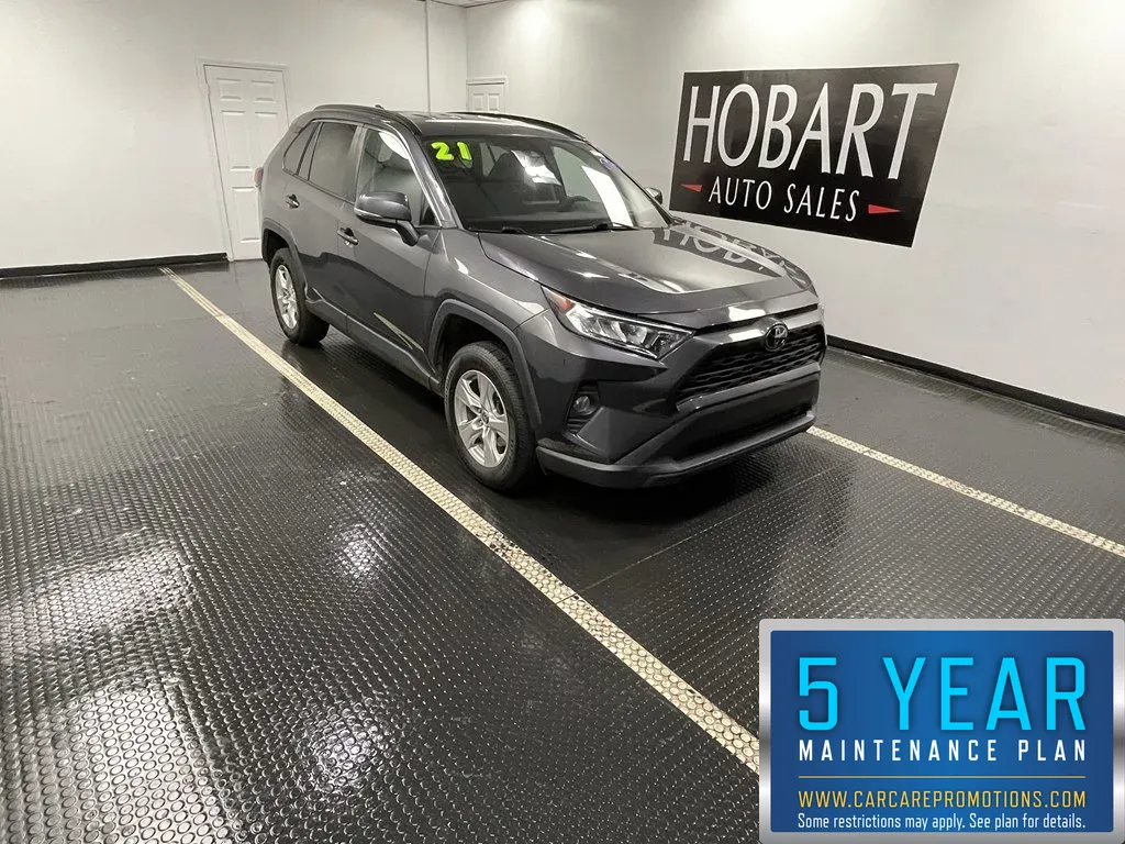 Gray 2021 Toyota RAV4 XLE for sale in Hobart, IN