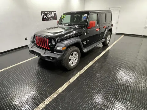 Another view of 2021 Jeep Wrangler Unlimited Sport S for sale in Hobart, IN at Hobart Auto Sales
