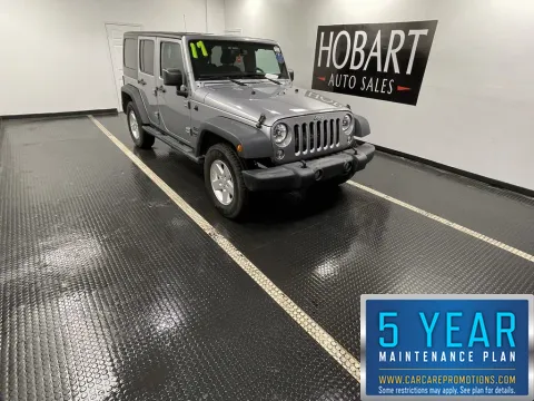 Silver 2017 Jeep Wrangler Unlimited Sport for sale in Hobart, IN