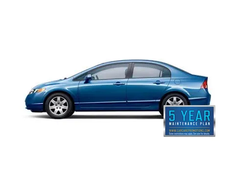Red 2006 Honda Civic Sdn LX for sale in Hobart, IN