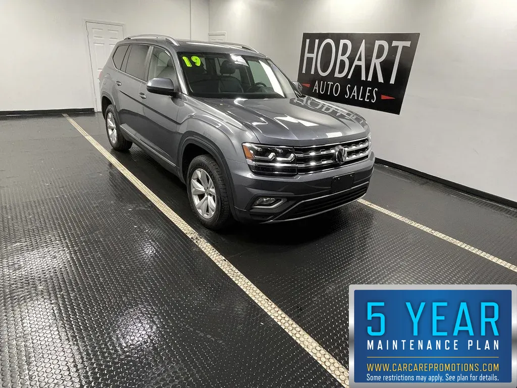 Gray 2019 Volkswagen Atlas 3.6L V6 SEL for sale in Hobart, IN