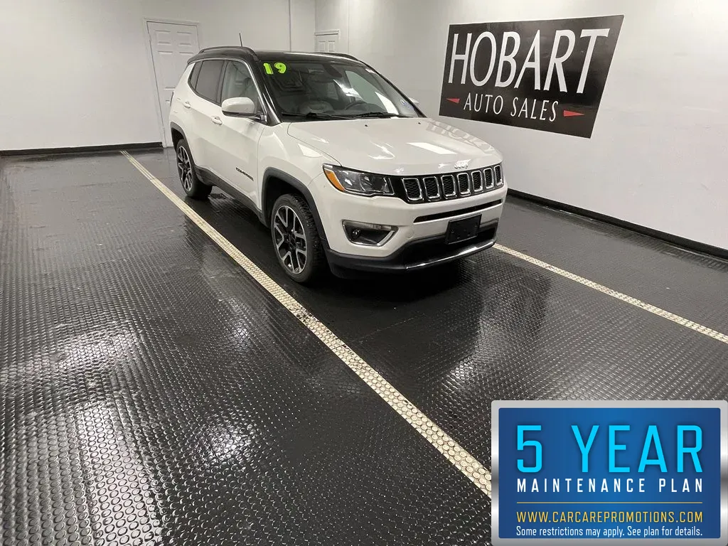 White 2019 Jeep Compass Limited for sale in Hobart, IN