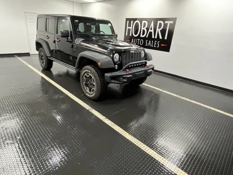 Black 2017 Jeep Wrangler Unlimited Rubicon Hard Rock for sale in Hobart, IN