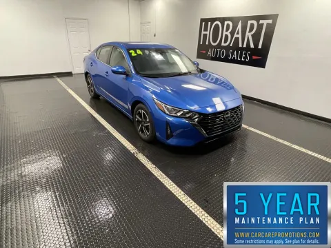 Blue 2024 Nissan Sentra SV for sale in Hobart, IN