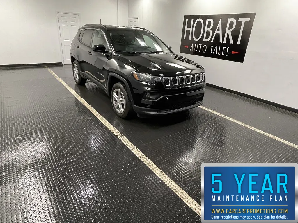 Black 2024 Jeep Compass Latitude for sale in Hobart, IN