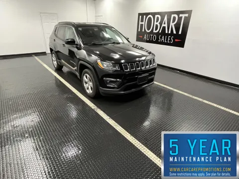 Black 2018 Jeep Compass Latitude for sale in Hobart, IN