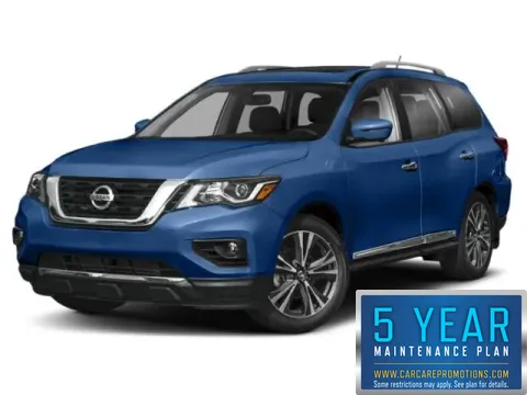 Blue 2018 Nissan Pathfinder Platinum for sale in Hobart, IN