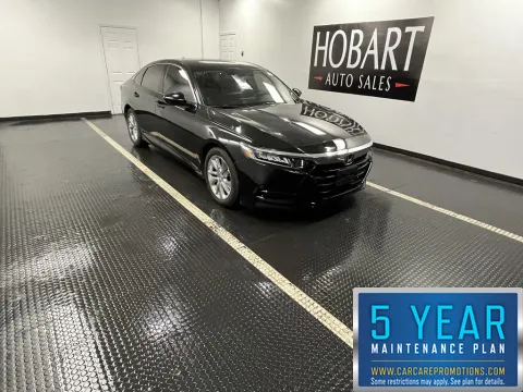 Black 2018 Honda Accord Sedan LX 1.5T for sale in Hobart, IN