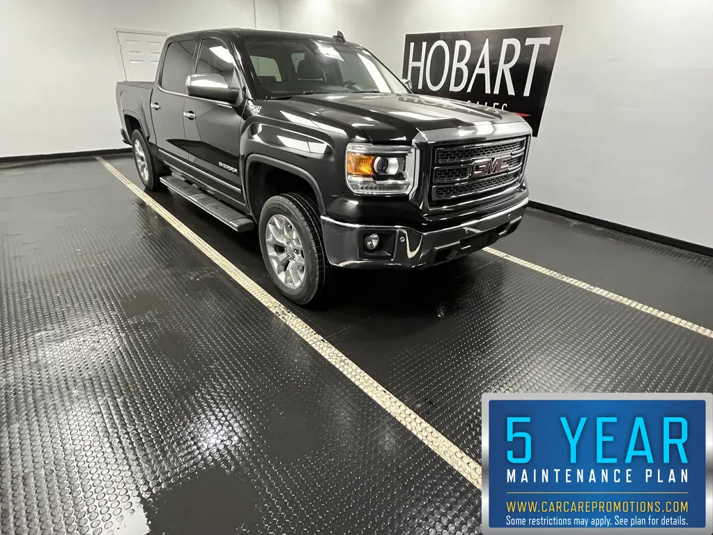 Black 2015 GMC Sierra 1500 SLT for sale in Hobart, IN