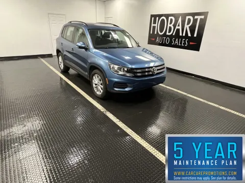Blue 2017 Volkswagen TIGUAN for sale in Hobart, IN