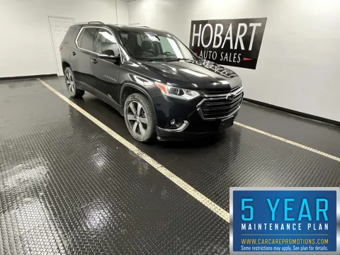 Black 2018 Chevrolet Traverse LT Leather for sale in Hobart, IN