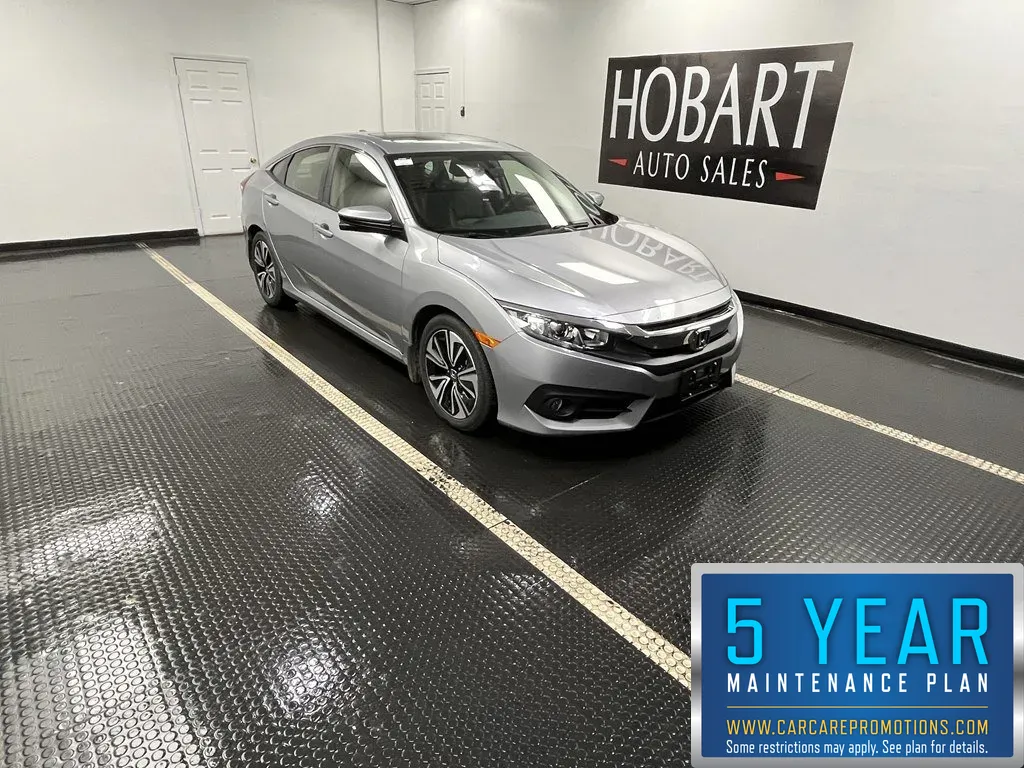 Silver 2018 Honda Civic Sedan EX-L for sale in Hobart, IN