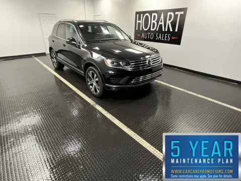 Black 2017 Volkswagen Touareg Wolfsburg Edition for sale in Hobart, IN