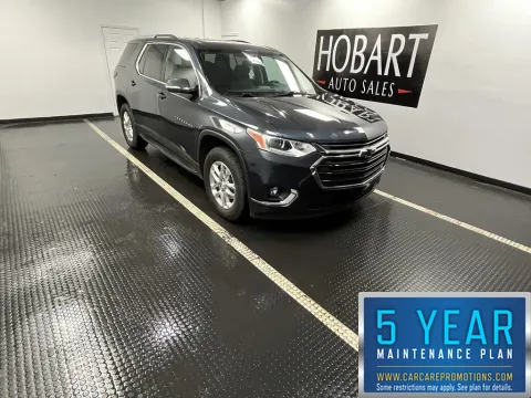 Gray 2018 Chevrolet Traverse LT Cloth for sale in Hobart, IN