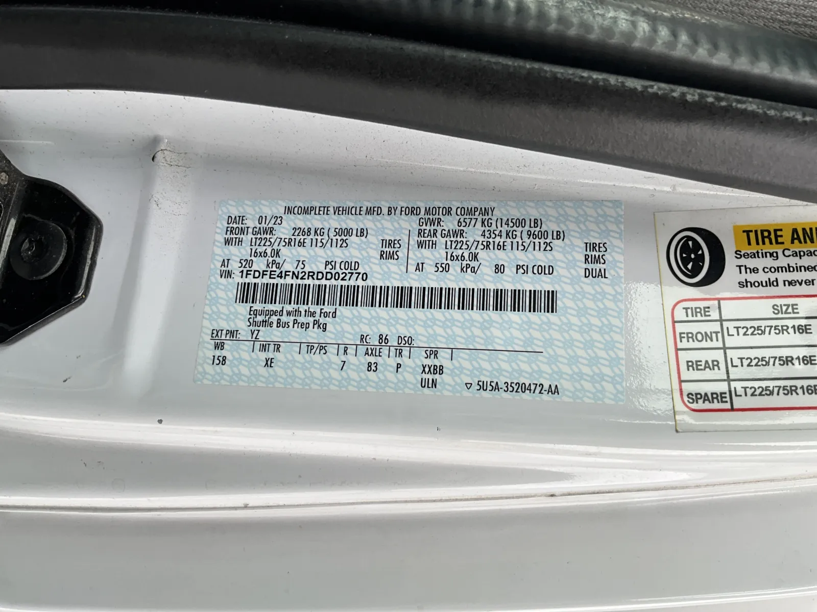 White 2024 Ford E450 for sale in Ozark, MO