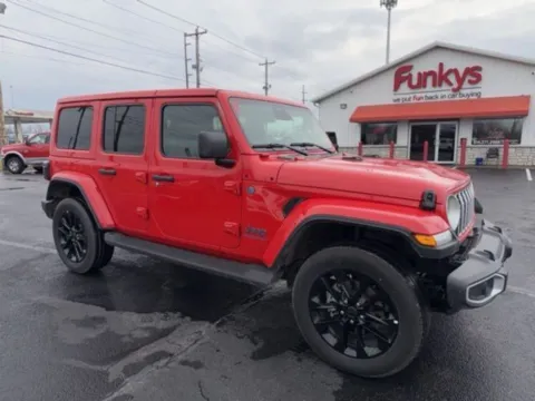 Red 2025 Jeep Wrangler Sahara 4xe for sale in Grove City, OH