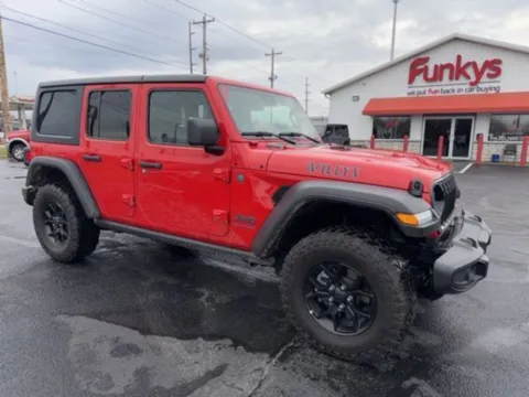 Red 2025 Jeep Wrangler Willys 4xe for sale in Grove City, OH