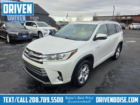 White 2019 Toyota Highlander Hybrid Limited for sale in Boise, ID