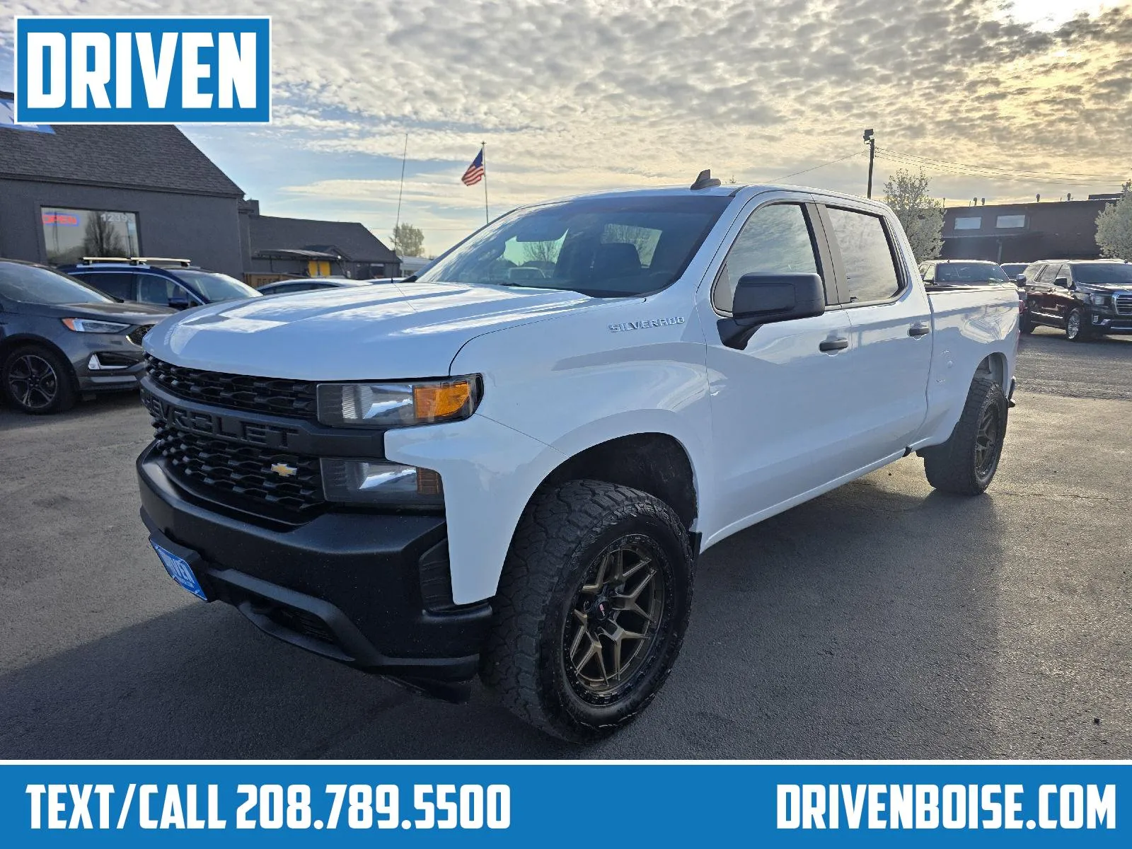 White 2019 Chevrolet Silverado 1500 Crew Cab Work Truck Pickup 4D 6 1/2 ft for sale in Boise, ID