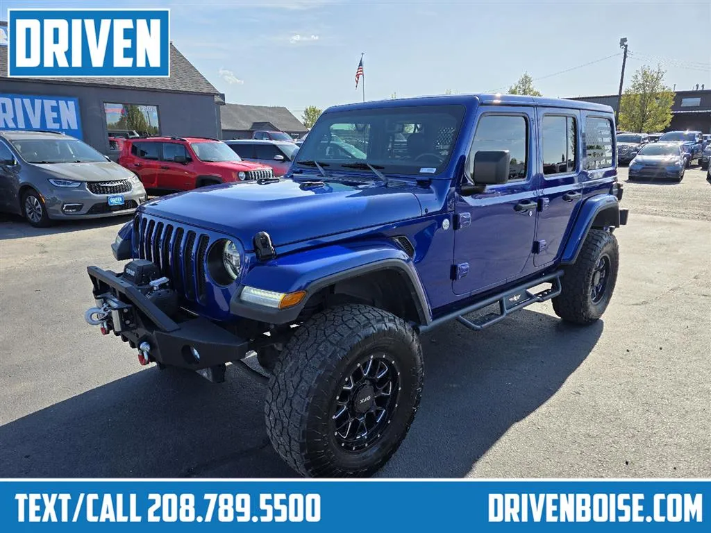 Blue 2018 Jeep Wrangler Unlimited Sahara for sale in Boise, ID