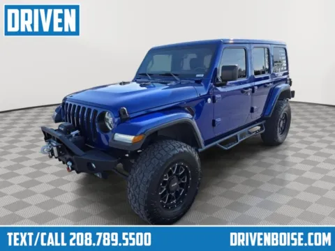 Blue 2018 Jeep Wrangler Unlimited Sahara for sale in Boise, ID