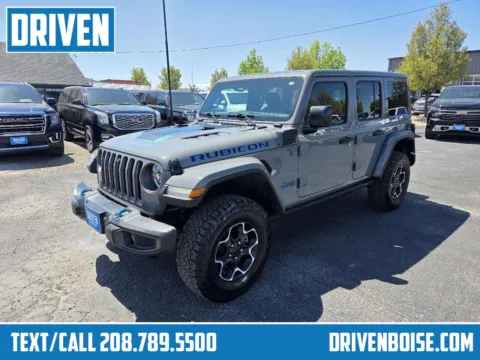 Gray 2023 Jeep Wrangler 4xe Rubicon for sale in Boise, ID