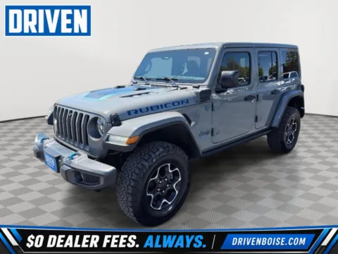 Gray 2023 Jeep Wrangler 4xe Rubicon for sale in Boise, ID