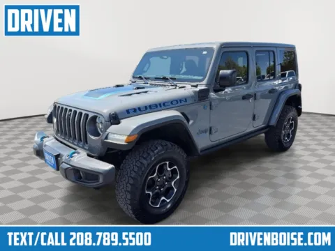 Gray 2023 Jeep Wrangler 4xe Rubicon for sale in Boise, ID