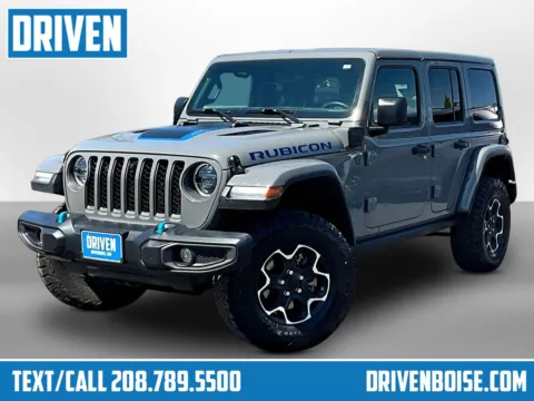 Gray 2023 Jeep Wrangler 4xe Rubicon for sale in Boise, ID