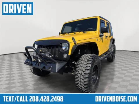 Yellow 2015 Jeep Wrangler Unlimited Sport for sale in Boise, ID