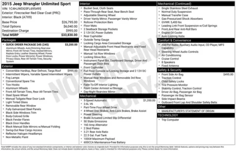 Photos of 2015 Jeep Wrangler Unlimited Sport for sale in Warrensburg, MO at Warrensburg Ford