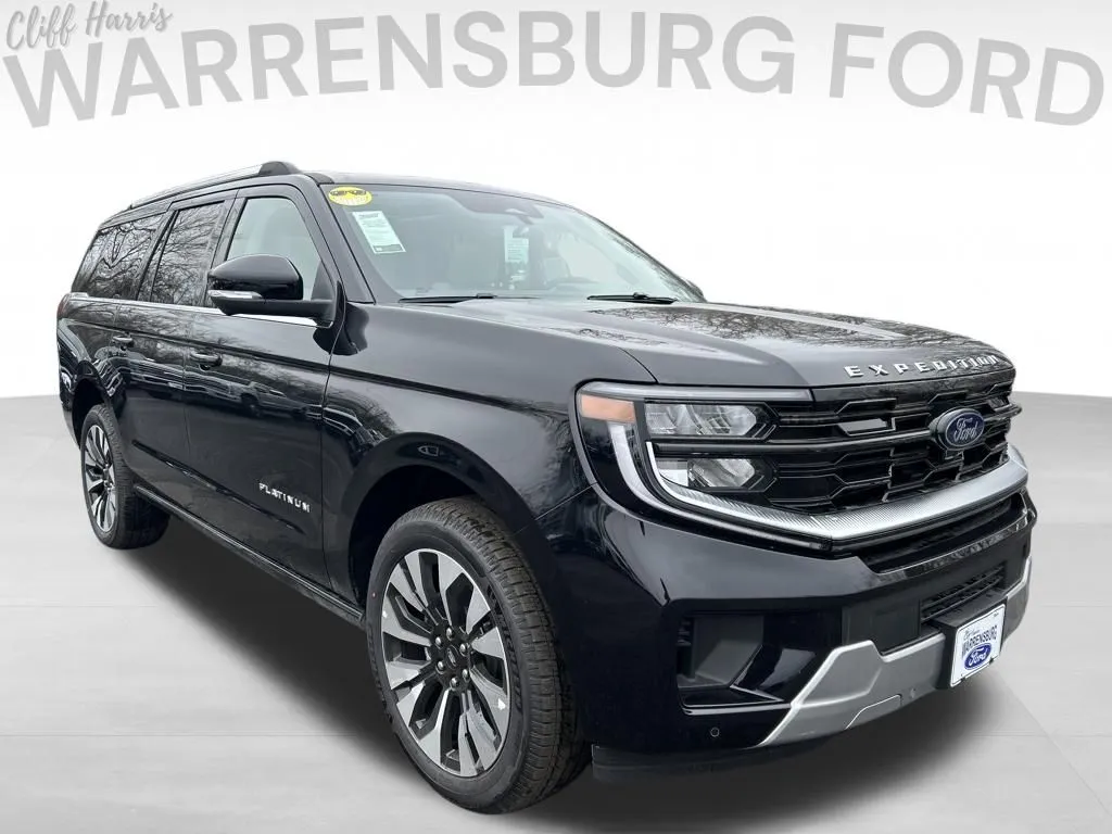 Black 2025 Ford Expedition Max Platinum for sale in Warrensburg, MO