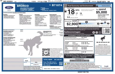 Another view of 2025 Ford Bronco Outer Banks for sale in Warrensburg, MO at Warrensburg Ford