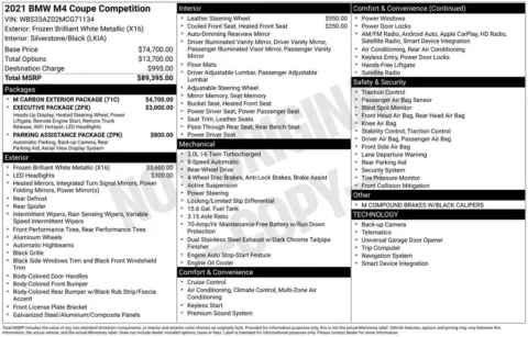 Another view of 2021 BMW M4 Competition for sale in Warrensburg, MO at Warrensburg Ford