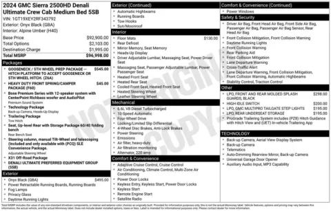 Another view of 2024 GMC Sierra 2500HD Denali Ultimate for sale in Warrensburg, MO at Warrensburg Ford