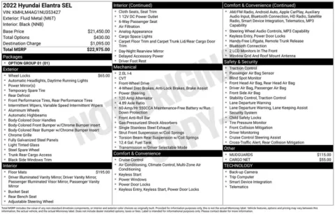 Another view of 2022 Hyundai Elantra SEL for sale in Warrensburg, MO at Warrensburg Ford