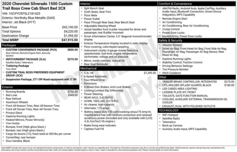 Another view of 2020 Chevrolet Silverado 1500 Custom Trail Boss for sale in Warrensburg, MO at Warrensburg Ford