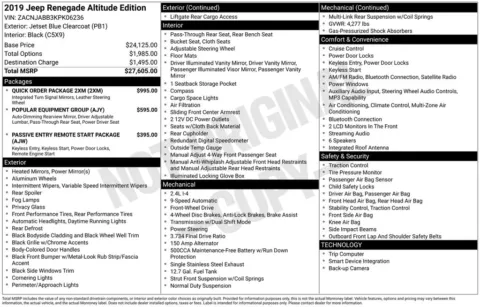 Another view of 2019 Jeep Renegade Latitude for sale in Warrensburg, MO at Warrensburg Ford