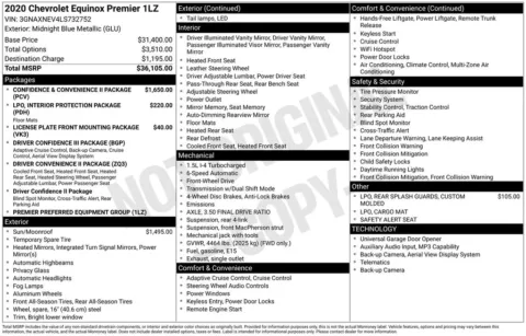 Another view of 2020 Chevrolet Equinox Premier for sale in Warrensburg, MO at Warrensburg Ford